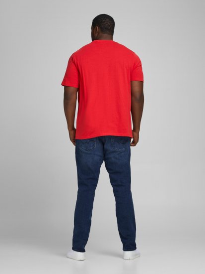Jack & Jones Elogo T-Shirt True Red - Magliette - Magliette Uomo Taglie Forti