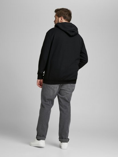 Jack & Jones Basic Hoodie Black - Felpe & felpe con cappuccio - Felpe & Felpe con Cappuccio Uomo Taglie Forti