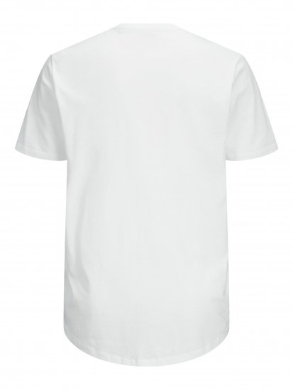 Jack & Jones NOA Crew Neck T-shirt White - Magliette - Magliette Uomo Taglie Forti