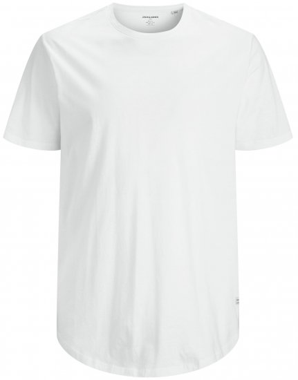 Jack & Jones NOA Crew Neck T-shirt White - Magliette - Magliette Uomo Taglie Forti
