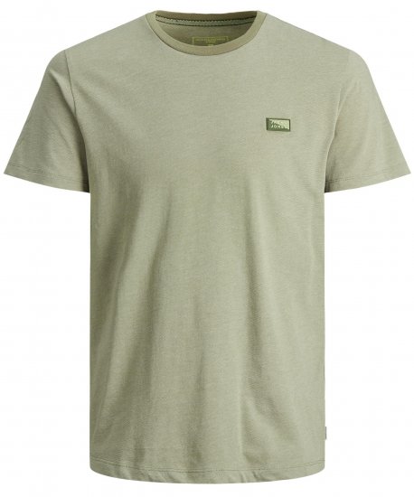 Jack & Jones Schultz Crew Neck T-Shirt Green - Magliette - Magliette Uomo Taglie Forti