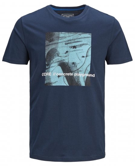 Jack & Jones Jump T-shirt Navy - Magliette - Magliette Uomo Taglie Forti