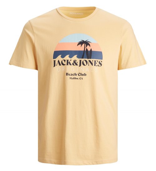 Jack & Jones Cabana T-Shirt Sahara Sun - Magliette - Magliette Uomo Taglie Forti