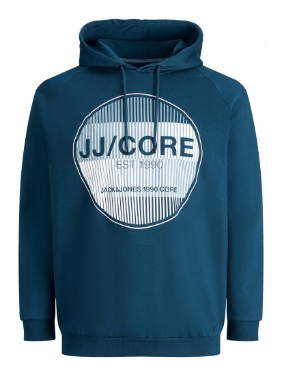 Jack & Jones Booster Hoodie Blue - Felpe & felpe con cappuccio - Felpe & Felpe con Cappuccio Uomo Taglie Forti