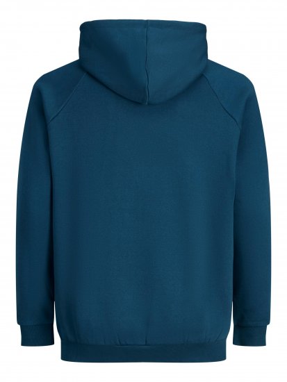 Jack & Jones Booster Hoodie Blue - Felpe & felpe con cappuccio - Felpe & Felpe con Cappuccio Uomo Taglie Forti