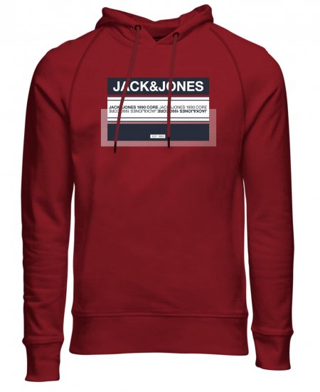 Jack & Jones Booster Hoodie Sun-Dried Tomato - Felpe & felpe con cappuccio - Felpe & Felpe con Cappuccio Uomo Taglie Forti