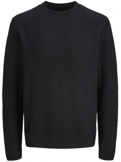 Jack & Jones Maverick Crew Neck Knitted Sweater Black - Felpe & felpe con cappuccio - Felpe & Felpe con Cappuccio Uomo Taglie Forti