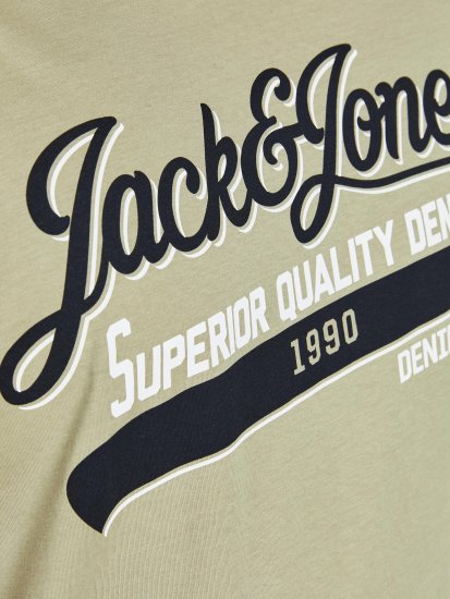 Jack & Jones JJELOGO TEE Light Green - Magliette - Magliette Uomo Taglie Forti