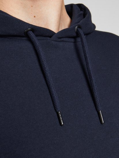 Jack & Jones JJESHARK SWEAT Hoodie Navy - Felpe & felpe con cappuccio - Felpe & Felpe con Cappuccio Uomo Taglie Forti