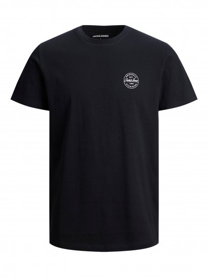 Jack & Jones JJESHARK TEE Black - Magliette - Magliette Uomo Taglie Forti