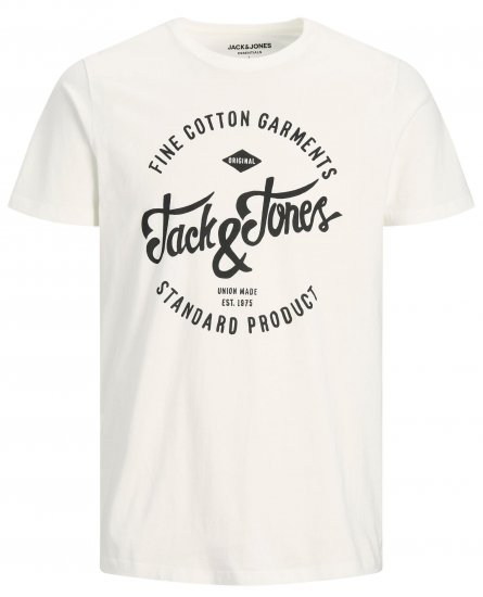 Jack & Jones JJERAFA TEE White - Magliette - Magliette Uomo Taglie Forti