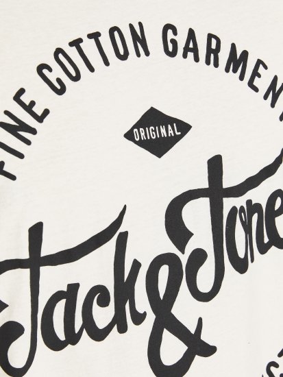 Jack & Jones JJERAFA TEE White - Magliette - Magliette Uomo Taglie Forti