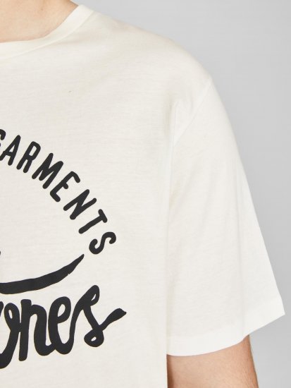 Jack & Jones JJERAFA TEE White - Magliette - Magliette Uomo Taglie Forti