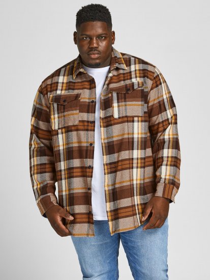 Jack & Jones JPRBLUWOODLAND Checked Shirt - Camicie - Camicie Taglie Forti Uomo