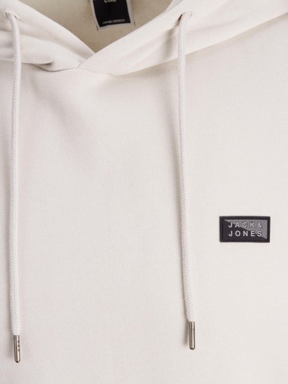 Jack & Jones JCOKING SWEAT HOOD Light Gray - Felpe & felpe con cappuccio - Felpe & Felpe con Cappuccio Uomo Taglie Forti