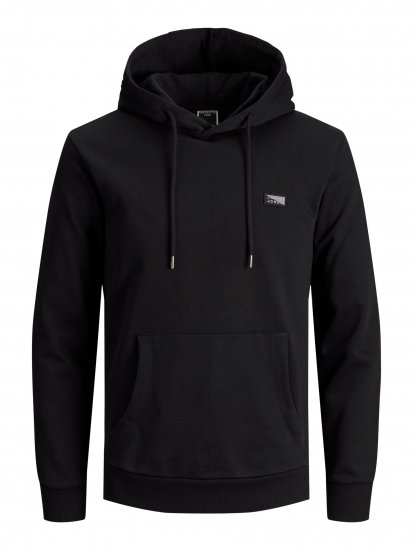 Jack & Jones JCOKING SWEAT HOOD Black - Felpe & felpe con cappuccio - Felpe & Felpe con Cappuccio Uomo Taglie Forti