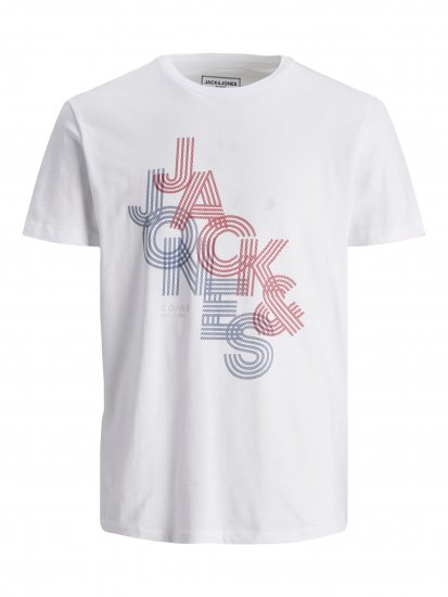 Jack & Jones JCOPOWER White T-Shirt - Magliette - Magliette Uomo Taglie Forti