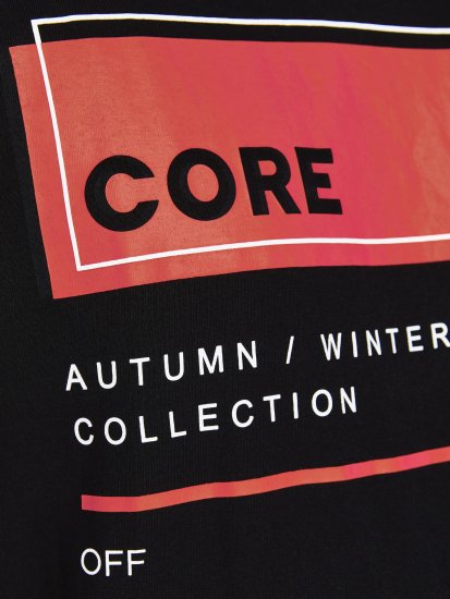 Jack & Jones JCOBOOSTER TEE Black - Magliette - Magliette Uomo Taglie Forti