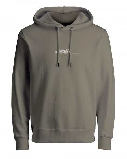 Jack & Jones JPRBLABOOSTER SWEAT Light Gray - Felpe & felpe con cappuccio - Felpe & Felpe con Cappuccio Uomo Taglie Forti