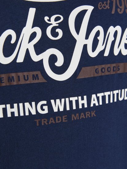Jack & Jones JPRBLUBOOSTER TEE Navy - Magliette - Magliette Uomo Taglie Forti