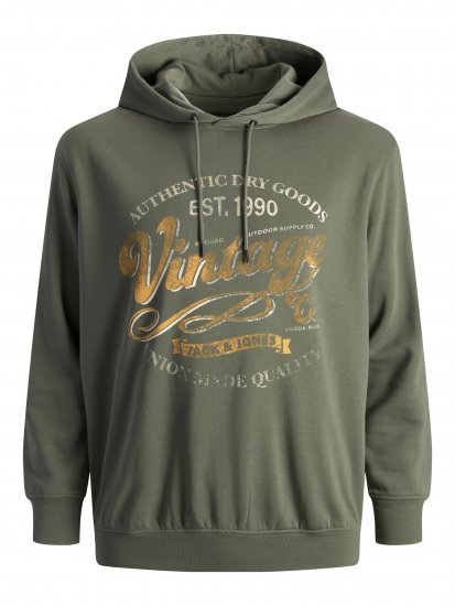 Jack & Jones JPRBLUBOOSTER SWEAT Hoodie Khaki - Felpe & felpe con cappuccio - Felpe & Felpe con Cappuccio Uomo Taglie Forti