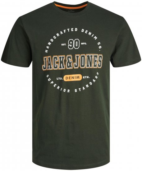 Jack & Jones JJSTAMP TEE Green - Magliette - Magliette Uomo Taglie Forti