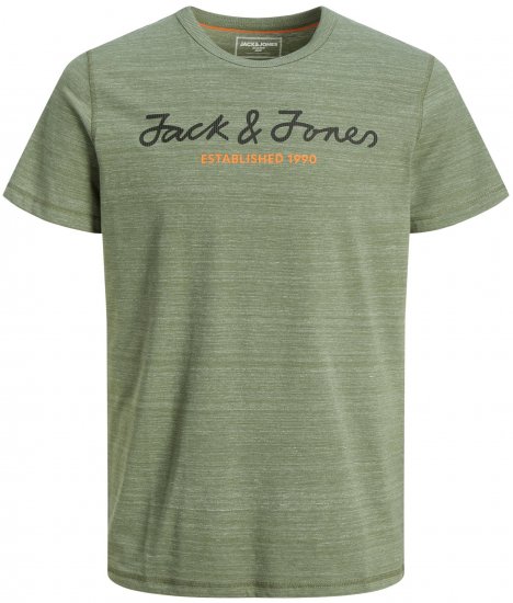 Jack & Jones JCOBERG UPSCALED TEE Green - Magliette - Magliette Uomo Taglie Forti