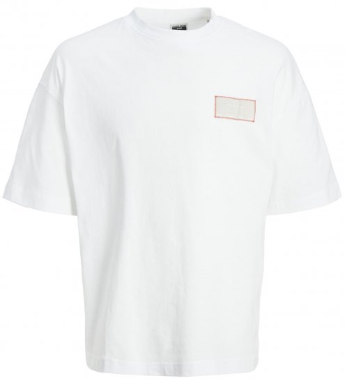 Jack & Jones JCONASA TEE White - Magliette - Magliette Uomo Taglie Forti