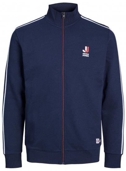 Jack & Jones JCOLOGAN ZIP Sweater Navy - Felpe & felpe con cappuccio - Felpe & Felpe con Cappuccio Uomo Taglie Forti