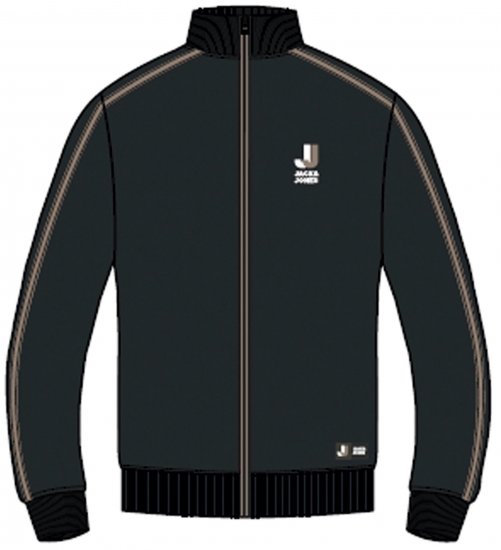 Jack & Jones JCOLOGAN ZIP Sweater Black - Felpe & felpe con cappuccio - Felpe & Felpe con Cappuccio Uomo Taglie Forti