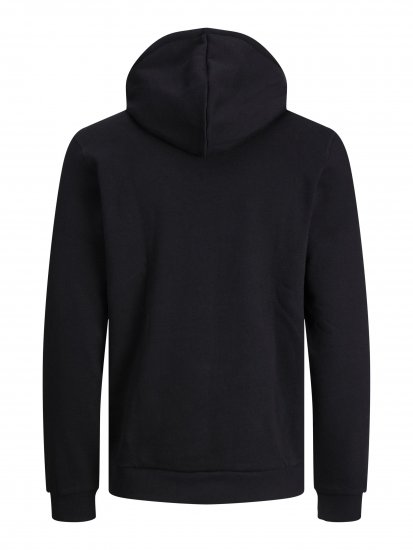 Jack & Jones JCOBERG SWEAT ZIP Hoodie Black - Felpe & felpe con cappuccio - Felpe & Felpe con Cappuccio Uomo Taglie Forti
