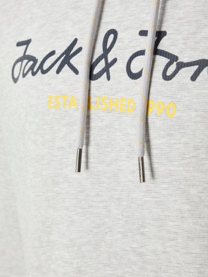 Jack & Jones JCOBERG SWEAT ZIP Hoodie Grey Melange - Felpe & felpe con cappuccio - Felpe & Felpe con Cappuccio Uomo Taglie Forti