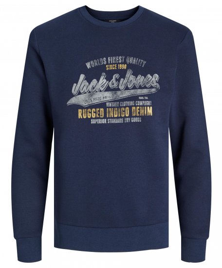 Jack & Jones JPRBLUBILLY Sweatshirt Navy - Felpe & felpe con cappuccio - Felpe & Felpe con Cappuccio Uomo Taglie Forti