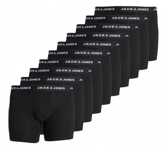 Jack & Jones JACHUEY Boxers 10-pack Black - Intimo & costumi da bagno - Intimo Taglie Forti Uomo