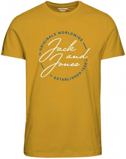 Jack & Jones JORJERRYS TEE Yellow - Magliette - Magliette Uomo Taglie Forti