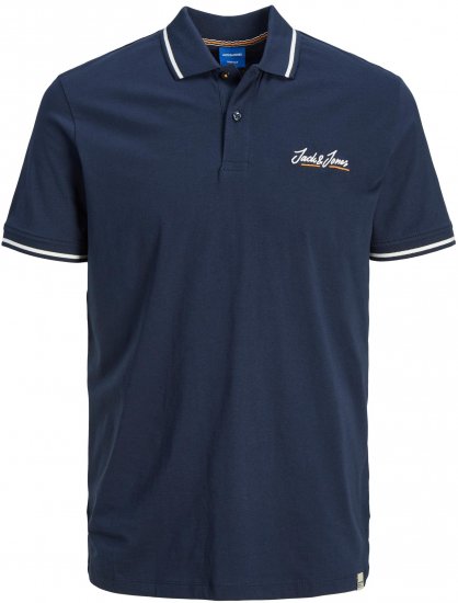 Jack & Jones JORPAUL TONS Polo shirt Navy - Polo - Polo Uomo Taglie Forti