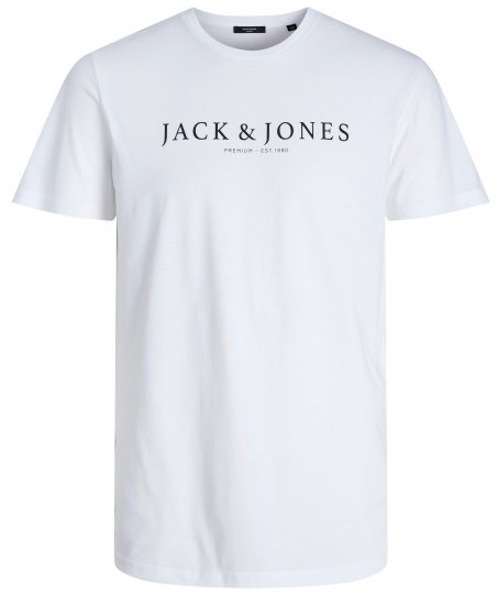 Jack & Jones JPRBLABOOSTER T-shirt White - Magliette - Magliette Uomo Taglie Forti