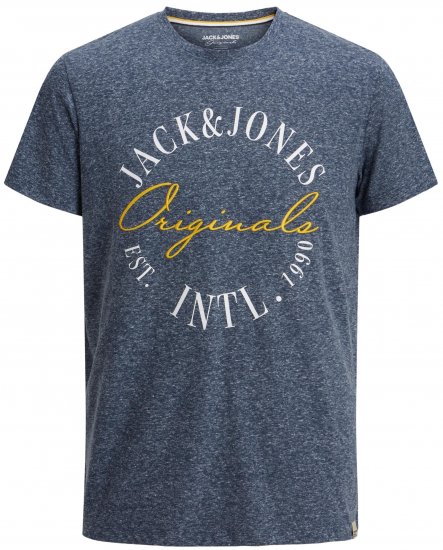 Jack & Jones JORWILLOWBRANDING T-Shirt Navy - Magliette - Magliette Uomo Taglie Forti