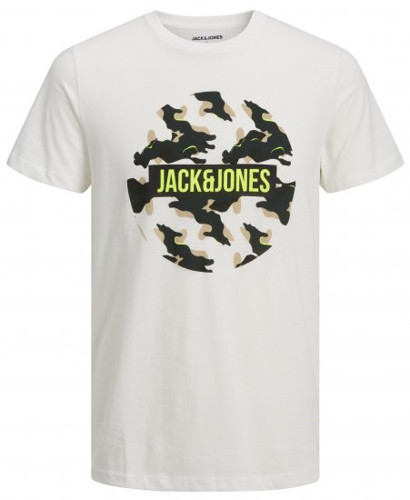 Jack & Jones JJRAMP T-Shirt White - Magliette - Magliette Uomo Taglie Forti