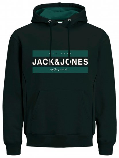 Jack & Jones JORFRIDAY Hoodie Black - Felpe & felpe con cappuccio - Felpe & Felpe con Cappuccio Uomo Taglie Forti