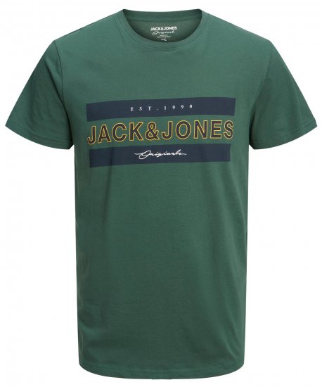 Jack & Jones JORFRIDAY T-Shirt Green - Magliette - Magliette Uomo Taglie Forti