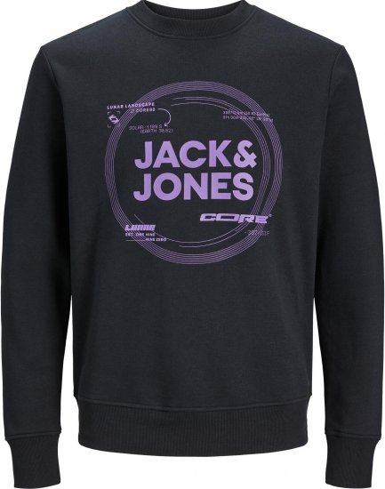 Jack & Jones JCOPILOU SWEAT CREW NECK Black - Felpe & felpe con cappuccio - Felpe & Felpe con Cappuccio Uomo Taglie Forti