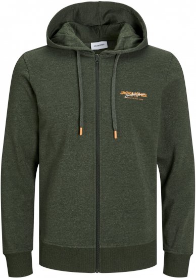 Jack & Jones ALVIS Hoodie Kombu Green - Felpe & felpe con cappuccio - Felpe & Felpe con Cappuccio Uomo Taglie Forti