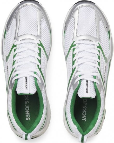 Jack & Jones Tokyo Sneakers Bright White/Green - Scarpe da uomo 40-52 - 