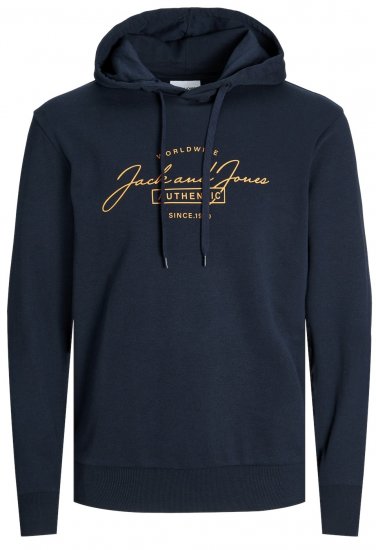 Jack & Jones JJFERRIS SWEAT Hoodie Navy Blazer - Felpe & felpe con cappuccio - Felpe & Felpe con Cappuccio Uomo Taglie Forti