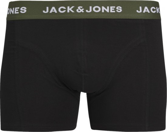 Jack & Jones JACARON Trunks 3-Pack Black - Intimo & costumi da bagno - Intimo Taglie Forti Uomo