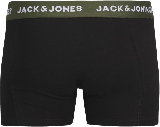 Jack & Jones JACARON Trunks 3-Pack Black - Intimo & costumi da bagno - Intimo Taglie Forti Uomo