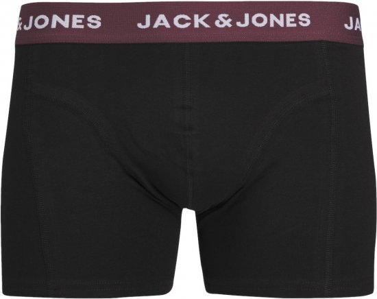 Jack & Jones JACARON Trunks 3-Pack Black - Intimo & costumi da bagno - Intimo Taglie Forti Uomo