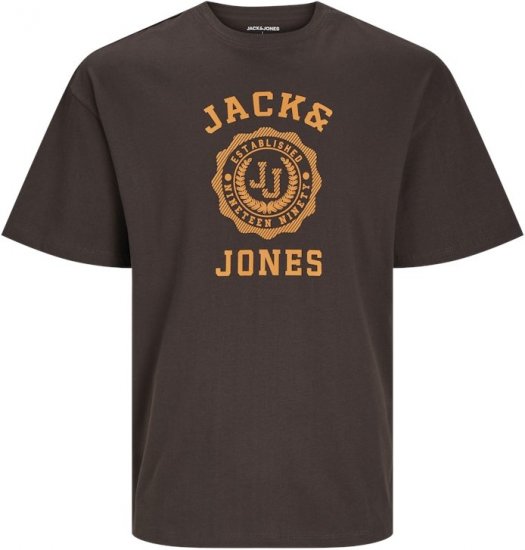 Jack & Jones VICTO T-Shirt Brown - Magliette - Magliette Uomo Taglie Forti