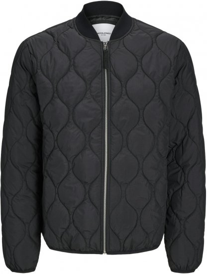 Jack & Jones JJKODA Light Bomber Jacket Black - Giubbotti - Giubbotti Uomo Taglie Forti